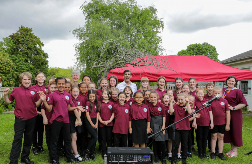 Rishi Sunak at Le Cateau Primary School