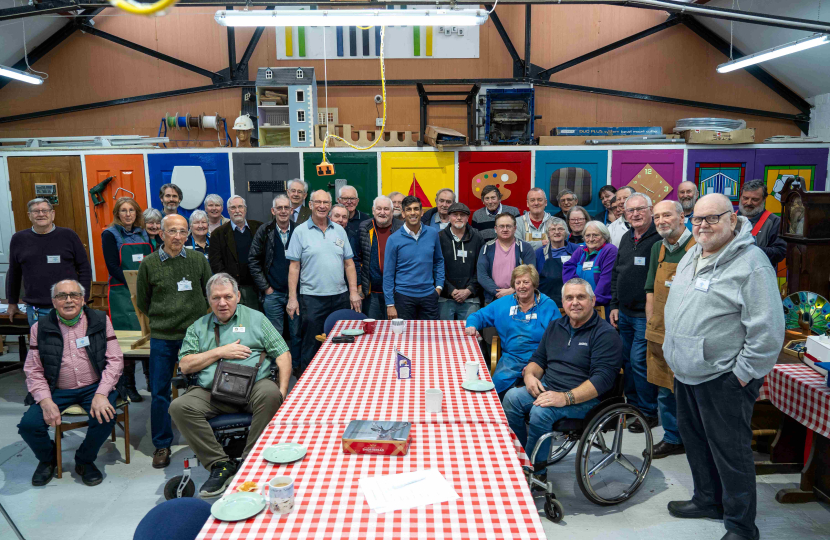 Rishi Sunak at Northallerton Men's Shed