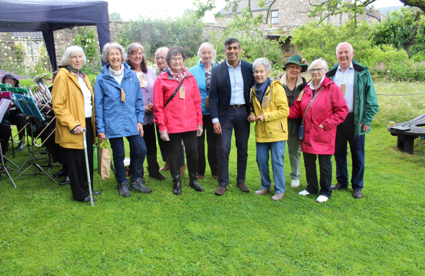 Rishi Sunak at Reeth community garden