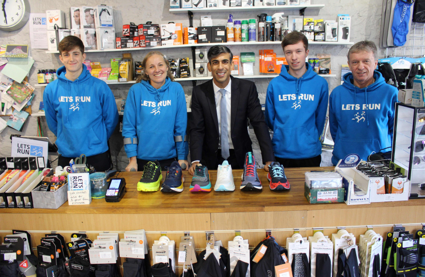 Rishi Sunak at Let's Run Great Ayton