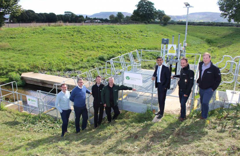 Rishi Sunak at Stokesley Flood Alleviation Scheme