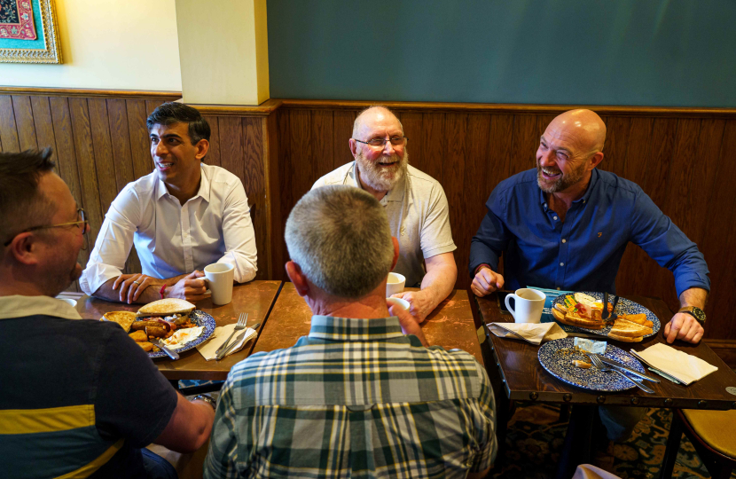 Rishi Sunak at Northallerton Veterans Breakfast Club