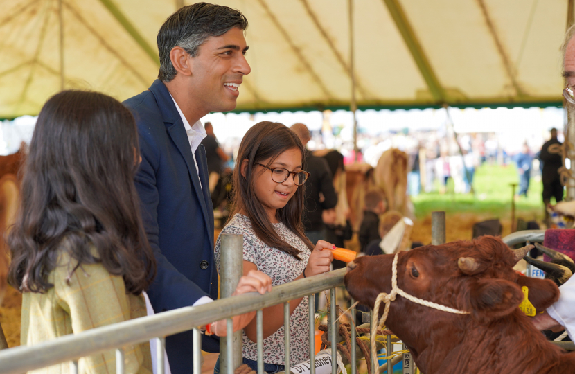 Rishi Sunak at Wensleydale Show