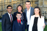 Rishi Sunak with Oliver Gatenby and family