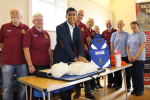 rishi sunak and Low Row community first responders