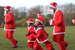 Rishi Sunak in the Herriot Hospice Homecare Santa Run