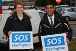 Rishi Sunak campaigning with Jenny Chapman