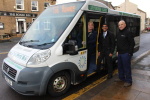 Rishi Sunak with Walter Head of the Little White Bus