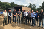 Rishi Sunak with farmers in Arkengarthdale