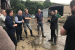 Rishi Sunak with Arkengarthdale farmers