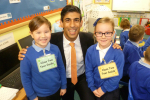 Rishi Sunak at Bolton-on-Swale Primary School