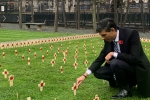 Rishi Sunak at the Westminster Garden of Remembrance