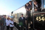 Rishi Sunak on the Polar Express on the Wensleydale Railway