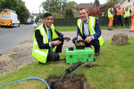 Rishi Sunak at Picton broadband installation