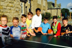 Rishi plays table tennis with youngsters at Yorebridge Sports