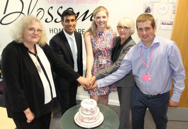 Rishi Sunak at Blossom Home Care