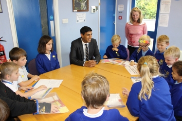 Rishi Sunak at Brompton Community Primary School