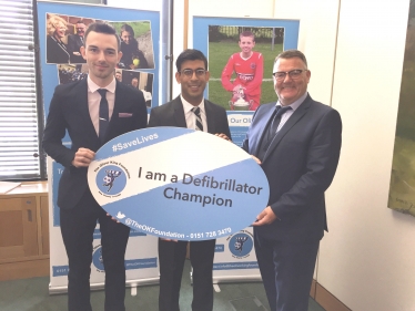 Rishi Sunak defibrillator champion