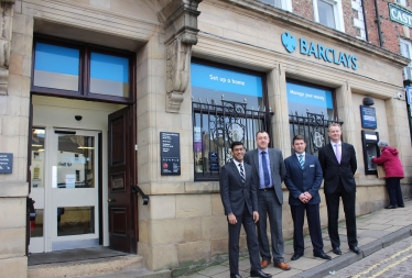 Rishi Sunak at Barclays Bank Richmond