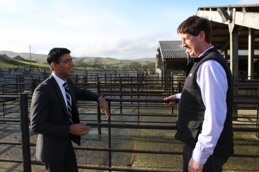 Rishi Sunak at Hawes mart