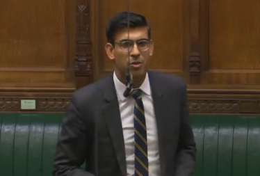 Rishi Sunak in the Commons