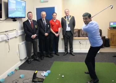 Rishi Sunak at Bedale Golf Club