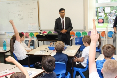 rishi sunak and richmond CE school