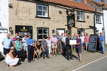 Rishi Sunak at the Green Dragon, Exelby