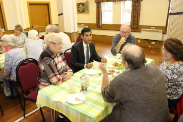 Rishi Sunak at Welbury Village Hall coffee morning