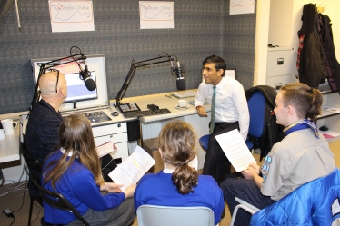 Rishi Sunak at Radio Leven