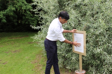 Rishi Sunak at Thorp Perrow