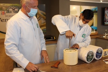 Rishi at Wensleydale Creamery