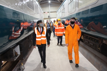 Rishi Sunak at the Wensleydale Railway