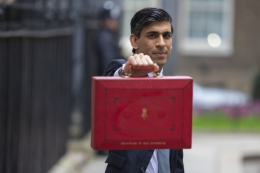 Rishi Sunak and Budget box