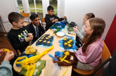 Rishi Sunak at YHA Grinton Lodge