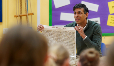 Rishi Sunak at Appleton Wiske School