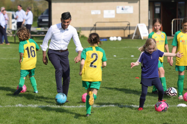 Rishi Sunak at Bedale Junior Football Club