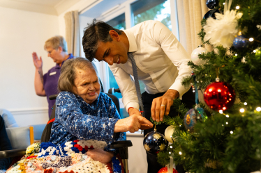 Rishi Sunak at Beechwood Care Home