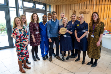 Rishi Sunak at Sir Robert Ogden Macmillan Cancer Centre