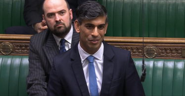 Rishi Sunak in the House of Commons