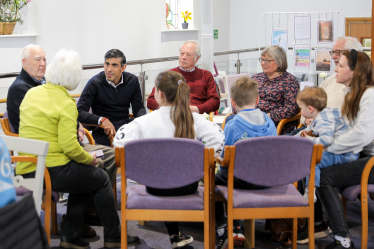 Rishi Sunak at The Hub at Hutton Rudby