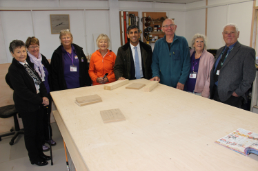 Rishi Sunak at Leyburn Community Shed