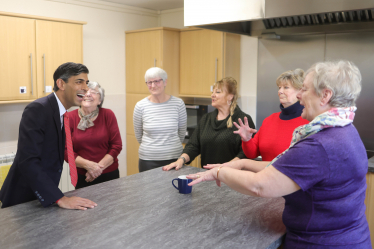 Rishi Sunak with Bedale Community Meals on Wheels volunteers