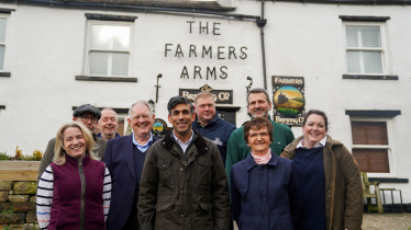 Rishi Sunak at the Farmers Arms, Muker