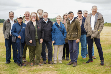 Rishi Sunak at the Thornborough Henges