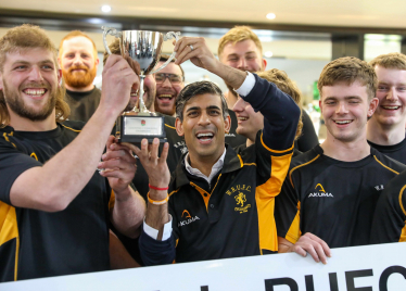 Rishi Sunak at Wensleydale RUFC