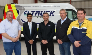 Rishi Sunak at Truck Technics